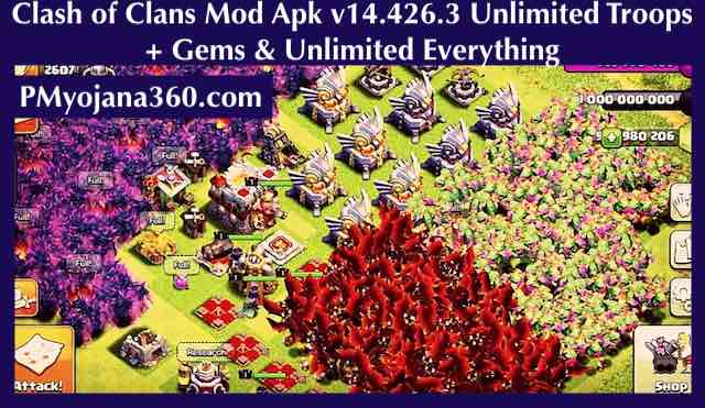 Clash of Clans Mod Apk  Unlimited Troops + Gems & Unlimited  Everything