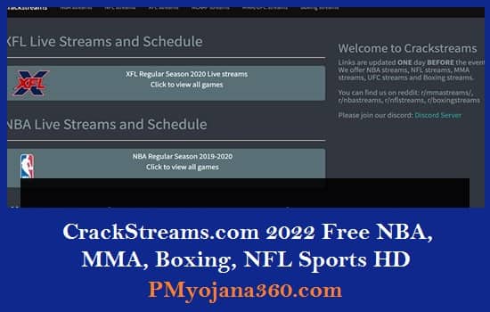 CrackStreams.com 2022 Free NBA, MMA, Boxing, NFL Sports HD